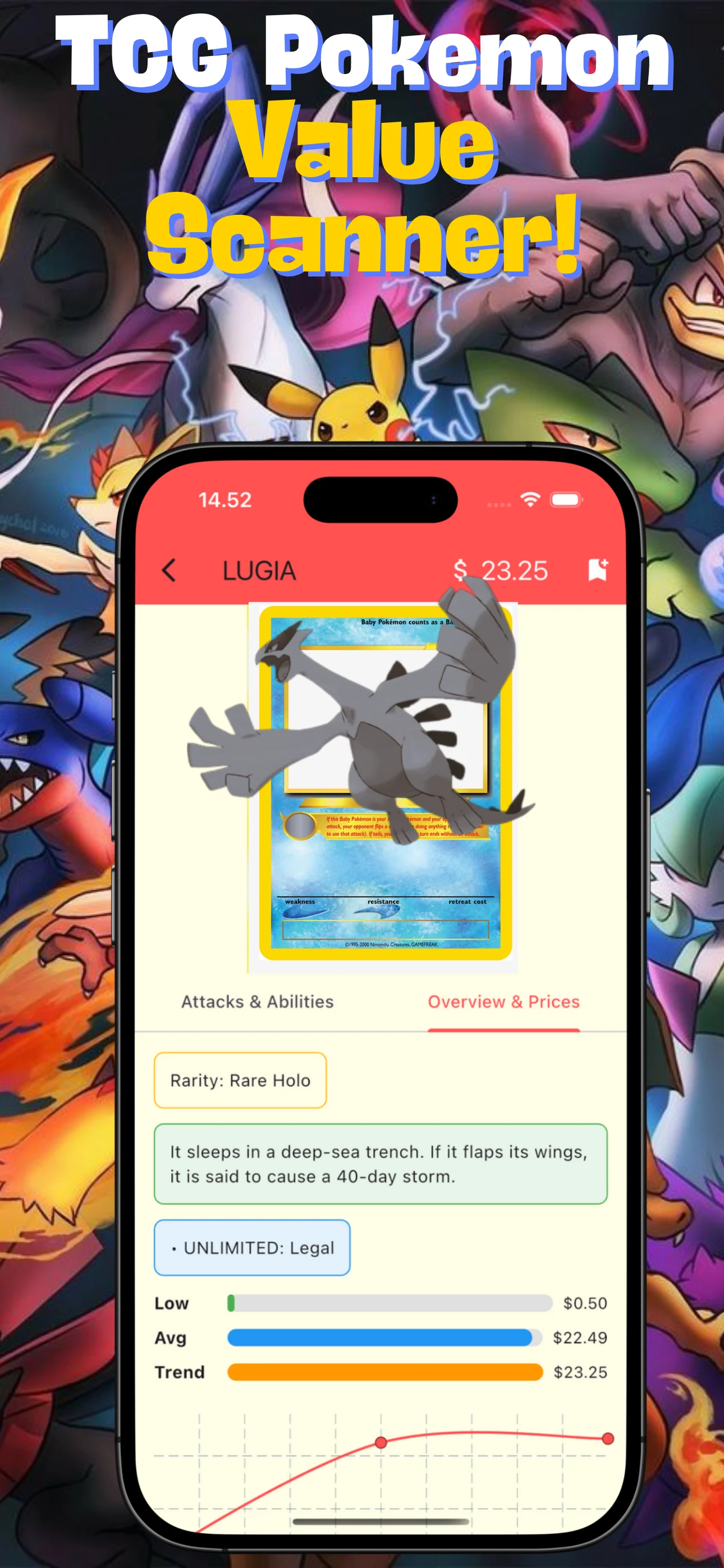 TCG Pokemon Scanner Card Value screenshot